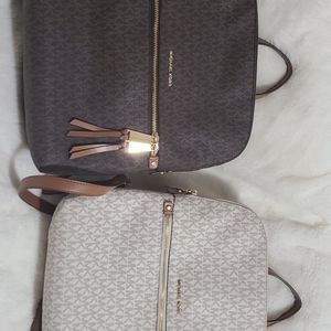 2 Brand New Michael Kors MD Slim Backpacks